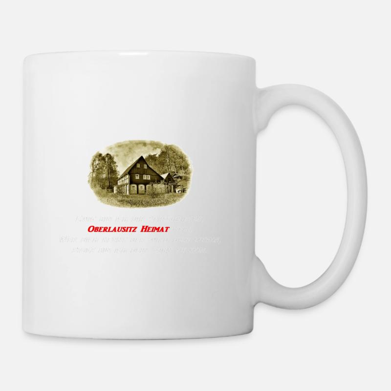 Oberlausitz Heimat - Tasse - Weiß