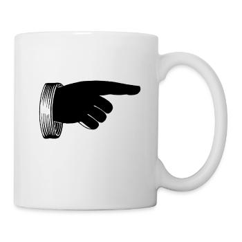 Main - Mug blanc - blanc - Droite