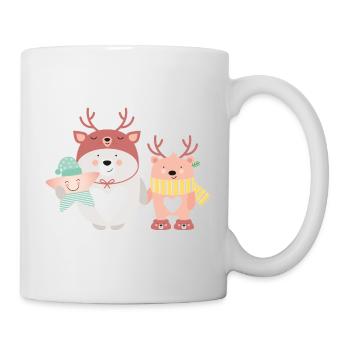 Bär & Rentier - Tasse - Weiß - Rechts