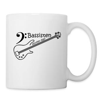 Bassisten dürfen das! - Tasse - Weiß - Rechts