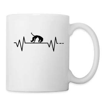 HipHop Tanzen - Herzschlag, Breakdance, Puls,Sport - Tasse - Weiß - Rechts