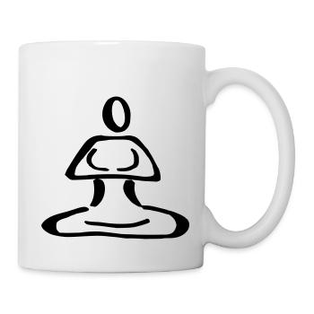 249 méditation - Mug blanc - blanc - Droite
