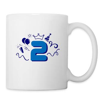 2ème anniversaire garçon - Mug blanc - blanc - Droite