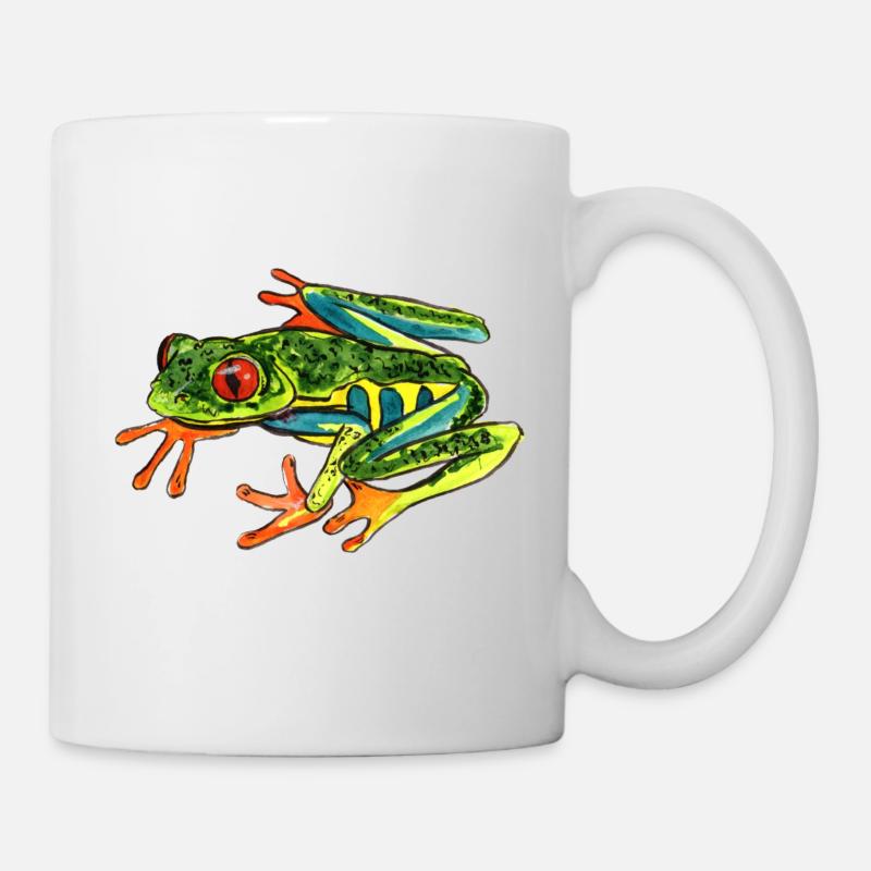 Frosch - Tasse - Weiß