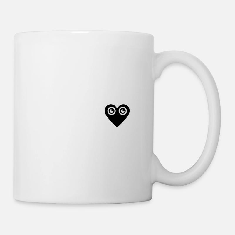 Herz Augen - Tasse - Weiß
