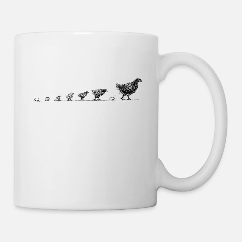 Development of a chicken - Mug - white