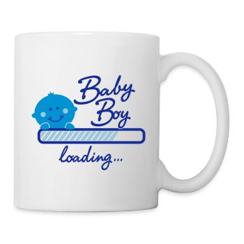 Baby Boy loading... - Tasse - Weiß - Rechts