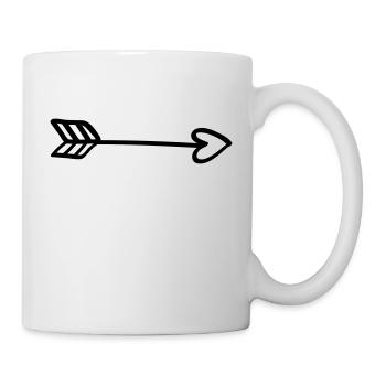 Love Arrow - Heart Arrow Love Cupid In Love Comic - Mug - white - Right