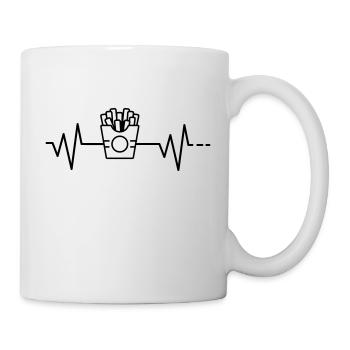 Heartbeat French Fries Fries Fast Food Fries - Mug - white - Right