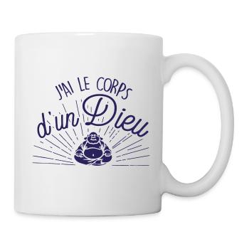 J'ai le corps d'un dieu - Mug blanc - blanc - Droite