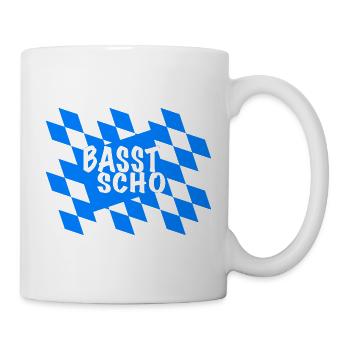 Bayern Basst Scho - Tasse - Weiß - Rechts