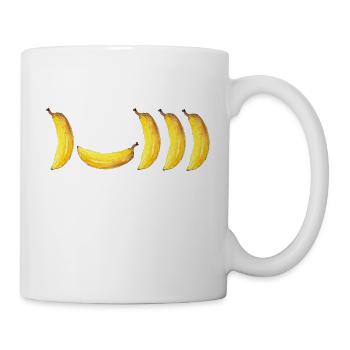 5 bananes - Mug blanc - blanc - Droite
