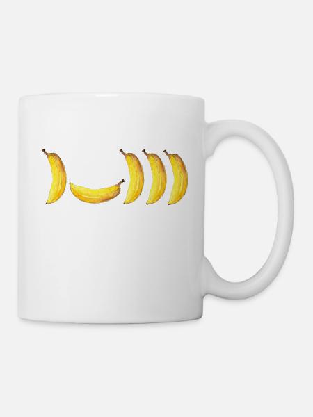 5 bananas - Mug - white