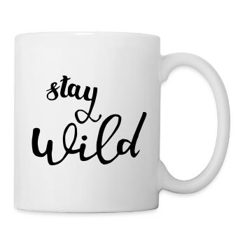 rester sauvage rester sauvage - Mug blanc - blanc - Droite