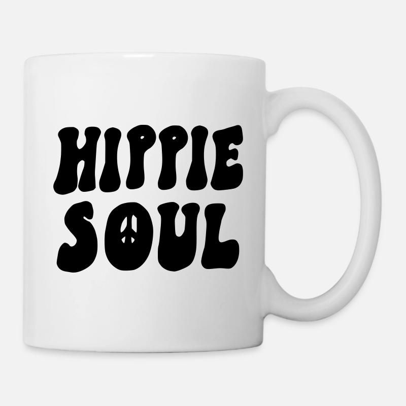 Hippie soul Hippie Seele - Tasse - Weiß