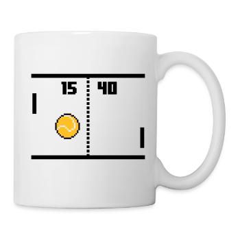 Retro Tennis - Tasse - Weiß - Rechts