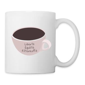 Liberte Egalite Filterkaffee - Tasse - Weiß - Rechts