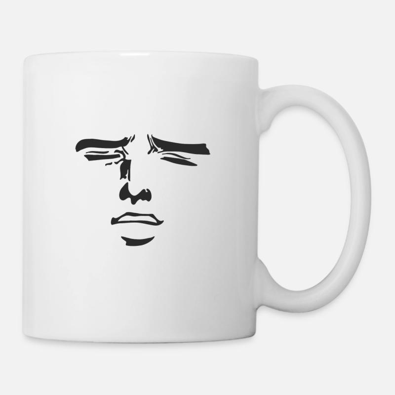 Meme aus dem Internet - Entspanntes Gesicht - Tasse - Weiß