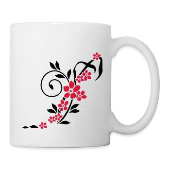 Fleur Vrille / Fleur Tandril (2c) - Mug blanc - blanc - Droite