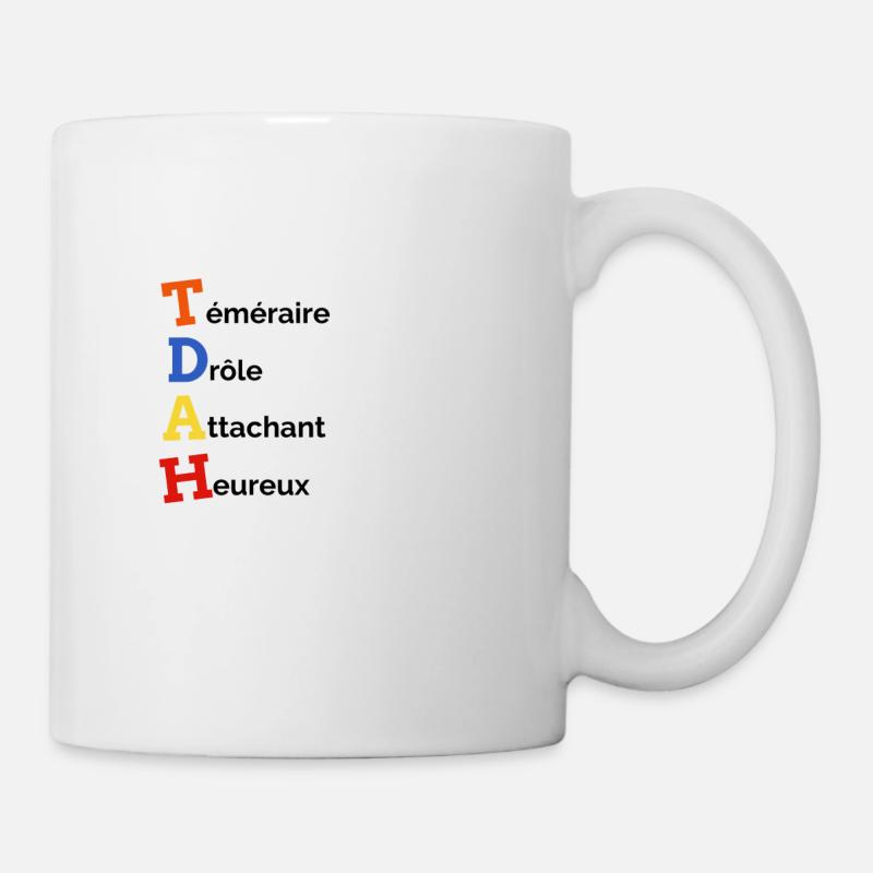 TDAH Lui - Mug blanc - blanc