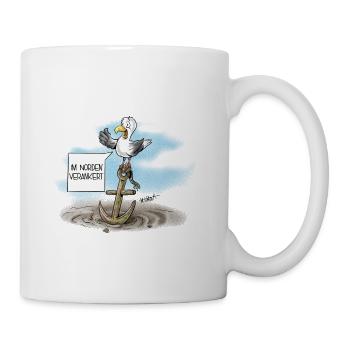 Möwe - Tasse - Weiß - Rechts