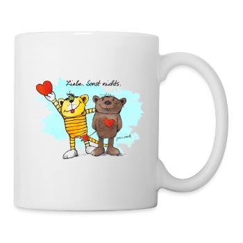 Janosch Tiger Und Bär Beste Freunde Liebe - Tasse - Weiß - Rechts