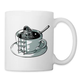 Space coffee - Mug blanc - blanc - Droite