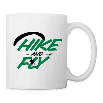 Randonnée et vol en parapente - Mug blanc - blanc - Droite