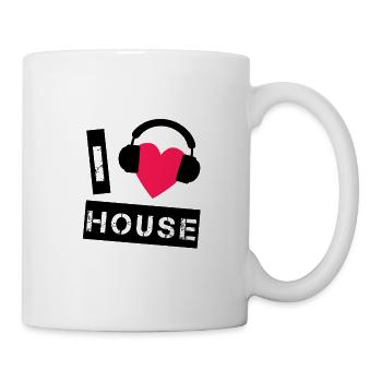 HOUSE MUSIC - Tasse - Weiß - Rechts