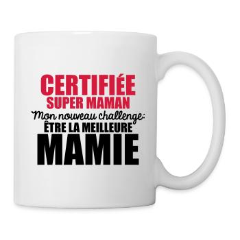 nouveau challenge être la meilleure mamie - Mug blanc - blanc - Droite