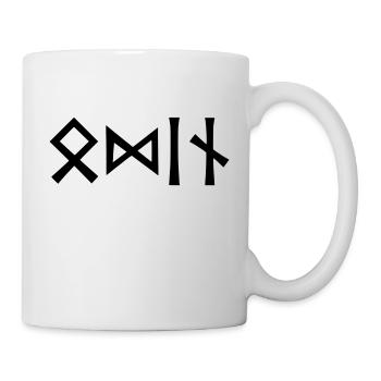 Odin in runes - Mug - white - Right