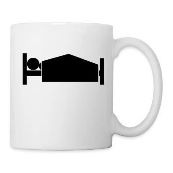 morning bed - Mug blanc - blanc - Droite