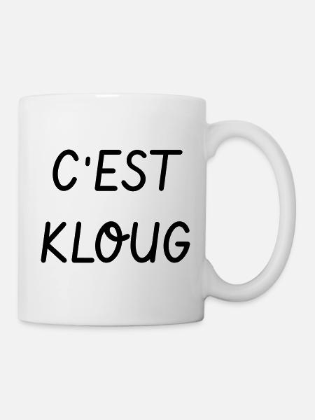C'est Kloug ! Le Père Noël est une ordure - Mug blanc - blanc
