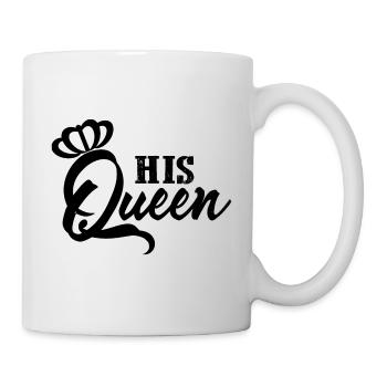 His Queen Pärchen Partnerlook - Tasse - Weiß - Rechts