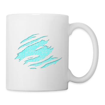Binäre Zahlen Matrix - Tasse - Weiß - Rechts