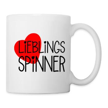 Idée cadeau spinner préférée Saint Valentin - Mug blanc - blanc - Droite