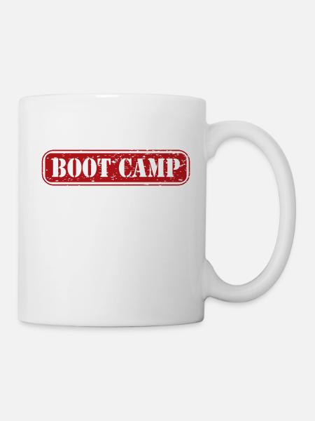 Bootcamp Trainingslager Geschenk Militär Drill - Tasse - Weiß