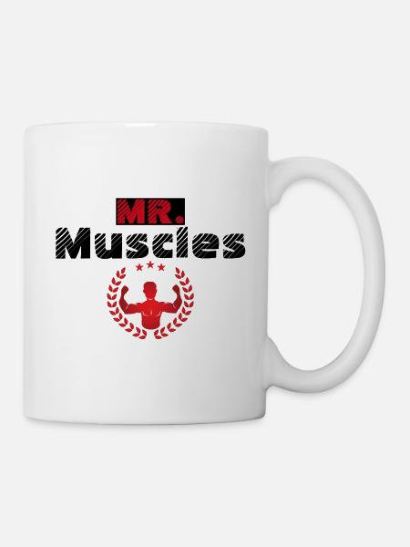 Monsieur muscles mister homme cadeau musculation - Mug blanc - blanc