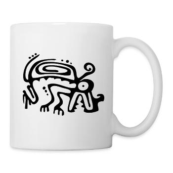 Mythologie Religion Azteken Symbol Geschenk Maya - Tasse - Weiß - Rechts