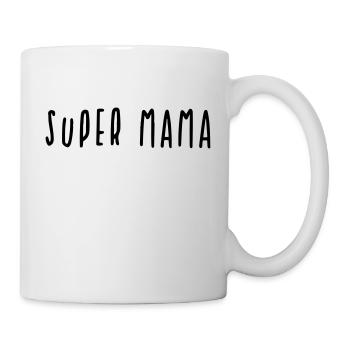 Super Mama Geschenk - Tasse - Weiß - Rechts
