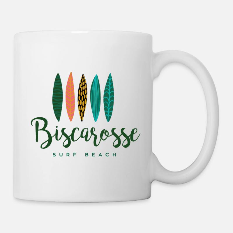 Biscarosse surf beach - Mug - white