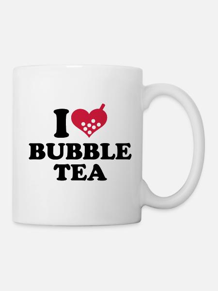 I love Bubble Tea - Tasse - Weiß