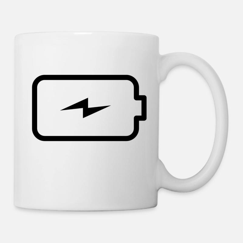 Batterie - Tasse - Weiß