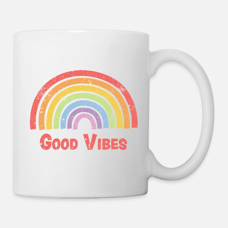 Good Vibes Vintage - Tasse - Weiß