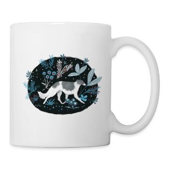 Barsoi in the Midnight Forest - Mug - white - Right