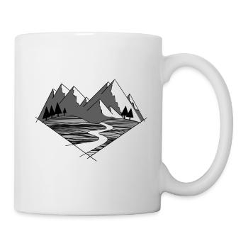L’amour de la montagne - Mug blanc - blanc - Droite