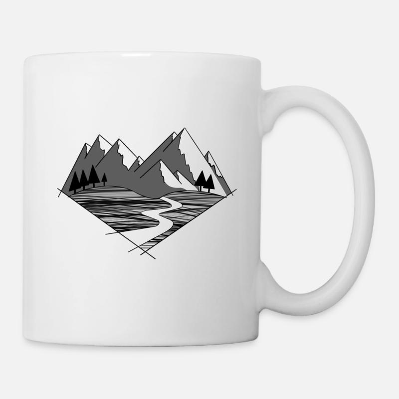 Mountain Love - Tasse - Weiß