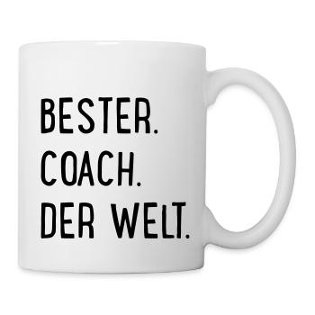 Bester Coach der Welt - Tasse - Weiß - Rechts