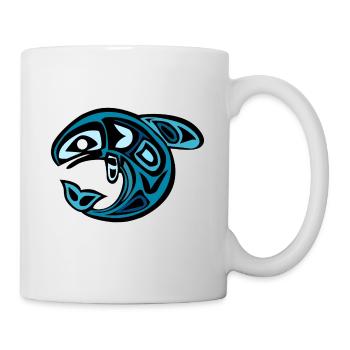 Wal - Tasse - Weiß - Rechts