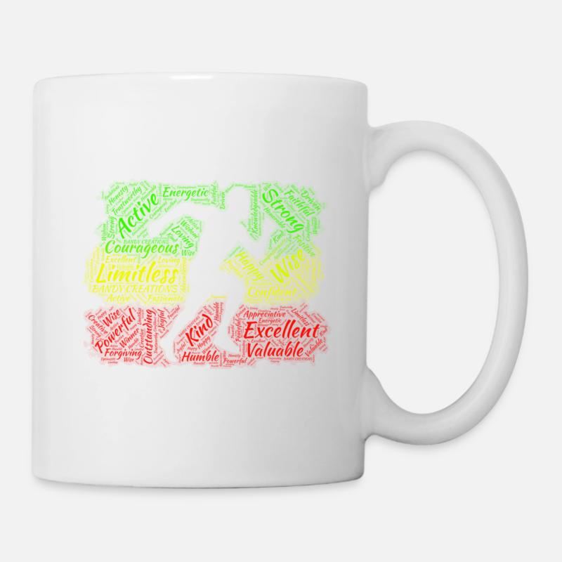 Schwarzer Mann - Tasse - Weiß